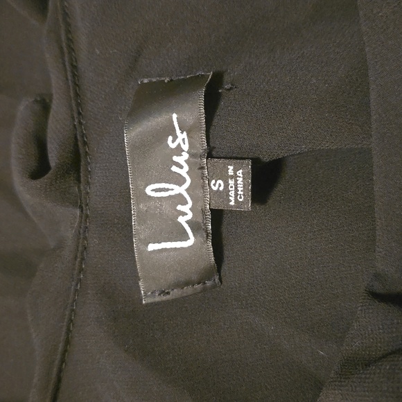 Lulus Sheer Ruffle Black Cold Shoulder Tank Top - Picture 8 of 9